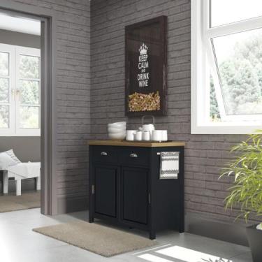 Imagem de Aparador Buffet Ditália 2 Gavetas 2 Portas BA-145 Preto