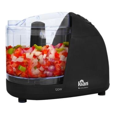 Imagem de Mini Processador 220v 350ml Lâminas Inox - Kian, Preto, 220V