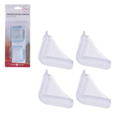 Imagem de Kit 20 Protetor De Quina Canto Mesa Bebê Silicone Segurança - Art Hous