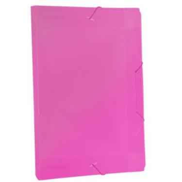 Imagem de Pasta Plástica Aba Elástica Line Ofício 2cm Rosa DAC