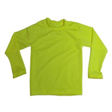 Imagem de Camiseta UV Bebê Unissex Proteção Solar Manga Longa Cores Neon Verão  