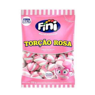Imagem de Marshmallows 250g fini escolha o sabor, Torção Rosa