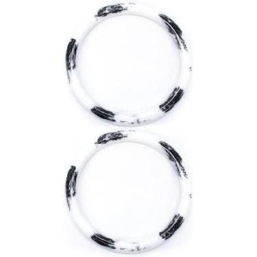 Imagem de Par de Alças Acrílica Marmorizada Redonda 12cm - Círculo