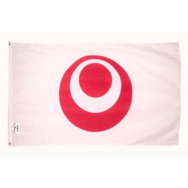 Imagem de PringCor Bandeira grande da prefeitura de Okinawa de 9,5 cm x 1,5 m da China Oriental, Japão, Ásia, Ilhas Kyushu