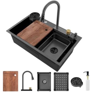 Imagem de Cuba Cozinha Gourmet Cascata Torneira Lavador Copos - Holtter Home Des