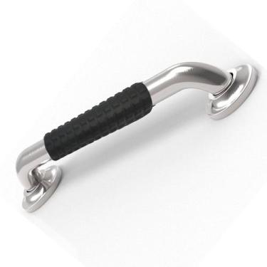 Imagem de Barra de Apoio 30cm Inox Superficie Antiderrapante Idoso Cadeirante Ge