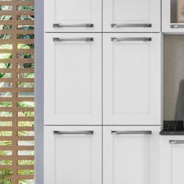 Imagem de Paneleiro Duplo 6 Portas em Aço 180x70x28cm Branco Neve