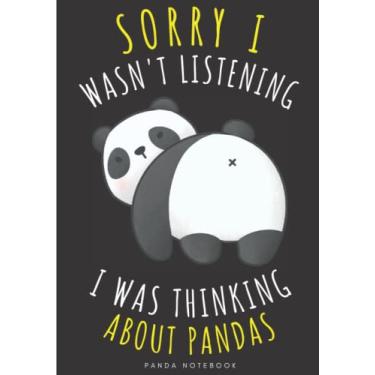 Imagem de Panda Notebook: Large Lined Journal For Your Daily To do List Note | 100 pages Decorated With Small Animals Face Designs and Cute Pandas Head ... Book Gift to Keep track & Record Information