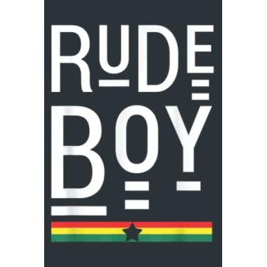 Imagem de Rude Boy Good Vibes Only Rasta Reggae Roots: - Daily planner notebook, Size format 6.0 x 9.0 inches pages