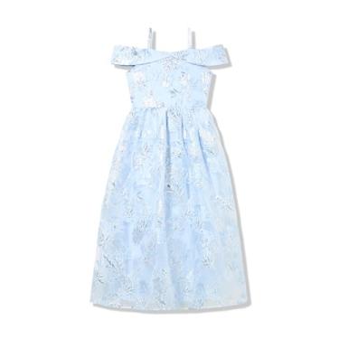 Imagem de Speechless Vestido maxi de festa tomara que caia para meninas, Periwinkle, 12