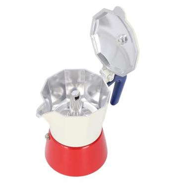 Imagem de Cafeteira Com Fogão de 3 Xícaras, Cafeteira Com Fogão de Alumínio, Cafeteira Manual de 3 Xícaras de 150ML para Casa Ao Ar Livre, Com Design Clássico, Ideal para Ajuste de Sabor