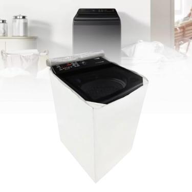 Imagem de CAPA PARA LAVADORA SMART SAMSUNG 14KG WA14CG TRANSPARENTE (BRANCO)