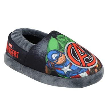 Imagem de Favorite Characters Chinelo masculino Vingadores linha A 0avf230 (bebê/criança pequena), Azul, Medium Toddler