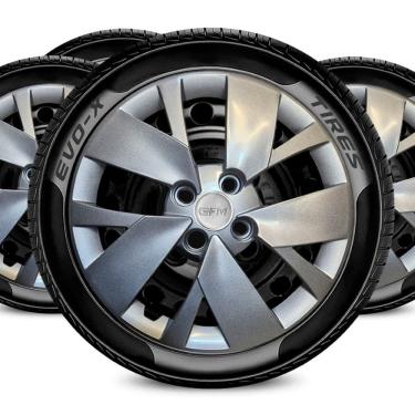 Imagem de Jogo Calota 4x100 Aro 14 Design Voyage Compatíve Volkswagen