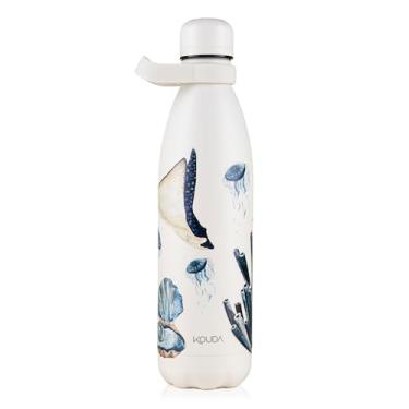 Imagem de Garrafa Kouda Grey 750ml – Fauna e Flora Marinha – Clara Calmon
