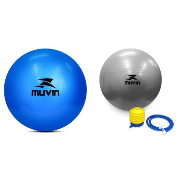 Imagem de Kit Muvin Bola Overball 25cm + Pilates 65cm
