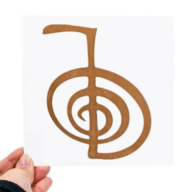 Imagem de Placa Grafico Reiki Cho Ku Rei PVC 15x15cm - Radionica Radiestesia - D