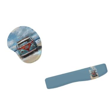 Imagem de Kit Mouse Pad E Apoio Teclado Ergonômico Kombi Aventureira 1