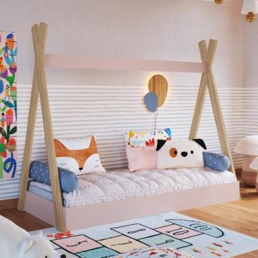 Imagem de Cama de Solteiro Infantil Cabana Com Colchão CCM004 Linha Infanto Comp