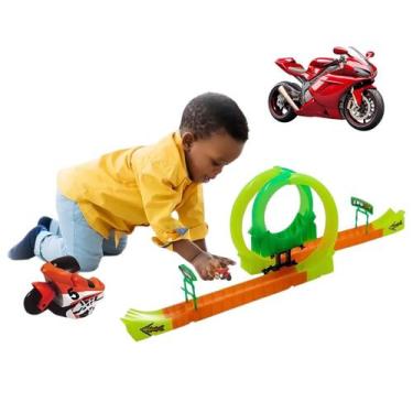 Imagem de Pista Looping 360 Duplo Miniatura de Brinquedo Moto Track Fricção - 44