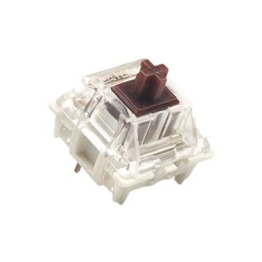 Imagem de Ranked Interruptores de teclado Gateron KS-9 Switch para teclado mecânico, Plate Mounted (Gateron Silent Brown, 65 peças)