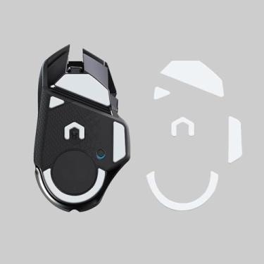 Imagem de WFB 2 conjuntos Fast 5.1 bordas arredondadas curvas patins para pés de mouse Logitech Superlight Wireless Gaming Mouse substituição (0,8 mm, liso, PTFE) Pro Performance Upgrade (para G502 Wireless 2