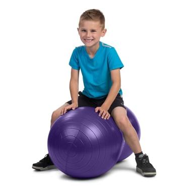 Imagem de (Purple 40x80 cm) - Bintiva Peanut Ball, Including a Free Foot Pump, for Labour, Birthing, Physical Therapy, Fitness, and Exercise