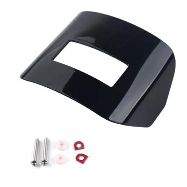 Imagem de FINMOKAL Capa de lanterna traseira preta para motocicleta Capa de viseira de freio traseiro compatível com Harley Dyna Softail Tour Glide Road King Sportster Low Rider FXDL FXD