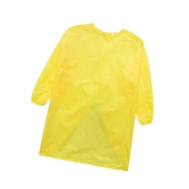 Imagem de Baoblaze de pintura para crianças, de pintura para crianças, de arte à prova d'água, mangas compridas, babador de pintura para sala de, Amarelo, S