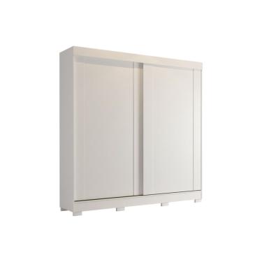 Imagem de Guarda Roupa Casal 2Ptas 3Gavs c/Pés Ilhéus-Panan Branco