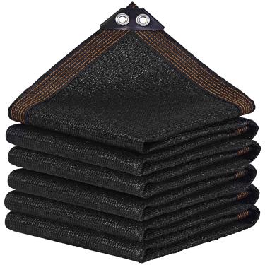 Imagem de winemana Tela De Sombra Preta 40%, Lona Malha 8X20 Pés - Jardim Para Estufa, Pátio, Vegetais, Cobertura Plantas E Galinheiros, Rede Proteção Solar Externa Com Ilhós Reforçados