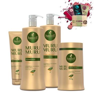 Imagem de Kit Haskell Murumuru Sh Cond 1l Mascara 900g Polpa 150g