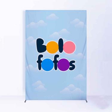 Imagem de Painel de Festa Lateral com Forro Bolo Fofo- Fera Print