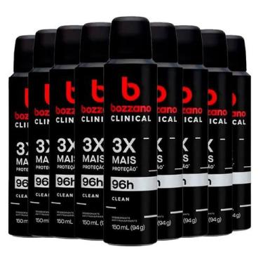 Imagem de Kit Desodorante Aerosol Bozzano Clinical Clean 150ml - 9 unidades