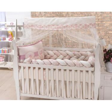 Imagem de Kit  de berço americano trançado com trança inteira de 3 metros 100 al