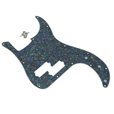 Imagem de Dopro 13 furos Precision Bass Pickguard PB P Bass Scratch Plate Fits EUA/Mexican Fender Precision Bass Abalone Pearl