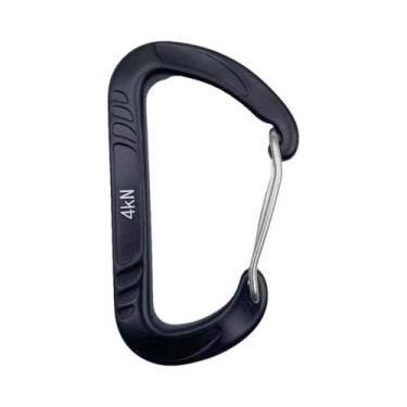 Imagem de Mosquetão de Alumínio 12KN - Porta com Mola e Trava para Camping e Esc