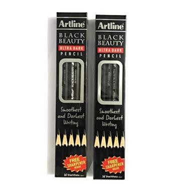 Imagem de artline Pacote de 2 (2) lápis ultra escuro Black Beauty