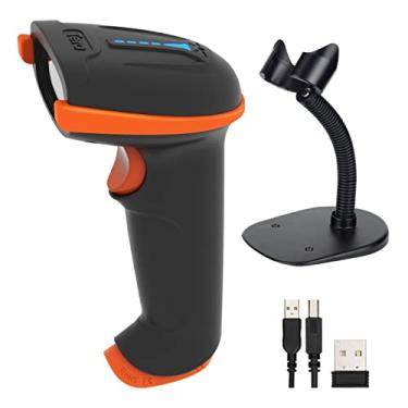 Imagem de Tera Scanner de código de barras sem fio 1D 2D 2 em 1 (2,4 G sem fio e USB 2.0 com fio), leitor de código de barras QR 2D sem fio CMOS leitor de código de barras para tela de pagamento móvel de computador, scanner 2D código de barras com suporte