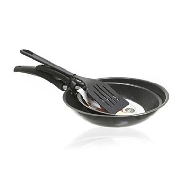 Imagem de Multiflon Jogo Frigideiras 16 Centímetros /20 Centímetros com Espátula Aluminio Antiaderente Linha Essencial Resistente Durável e Saudável