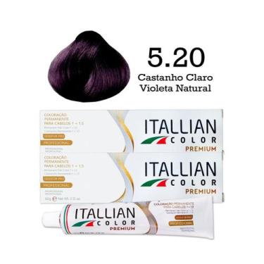 Imagem de 2 Unidades Coloração Itallian Color 5.20 Castanho Claro Violeta Natura
