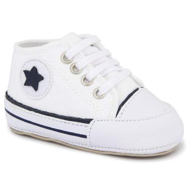 Imagem de Sapato Tênis Bebe Baby Estrela Conforto Primeiros Passos Branco