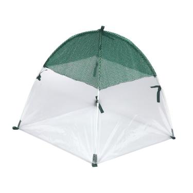Imagem de Ｂｅｓｇａ Tenda de sombra para plantas, proteção solar, verão, reutilizável, bloqueador solar, cobertura para plantas, gaiola para cultivo de frutas, flores, Verde Branco