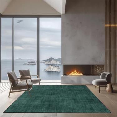 Imagem de Tapete abstrato simples de cor sólida para sala de estar, decoração moderna para casa, varanda, mesas de centro, tapetes para quarto (200 x 250 cm, 78,7 x 98 pol./Flanela-6)