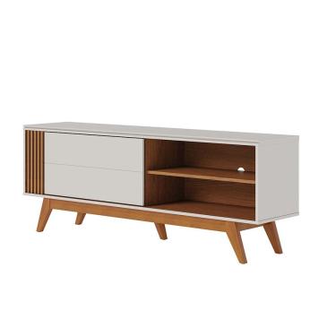 Imagem de Rack para Sala Bancada de TV 60`` 1 Porta Ripado Tarsila C04 - D`Rossi