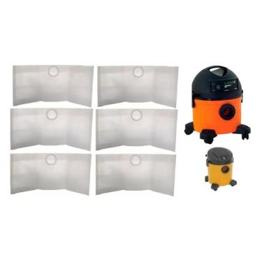 Imagem de Kit com 6 sacos descartaveis aspirador de pó lavor al 11