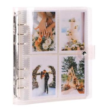 Imagem de Ayorasly Álbum De Fotos Polaroid Com 200 Bolsos, Fichário Brilhante Para Cartões Fotos, Livro Memórias Rosa, Capa Pvc Portátil Pequeno 2X3, Adequado Bebês, Casamentos E Viagens, 1 Pacote