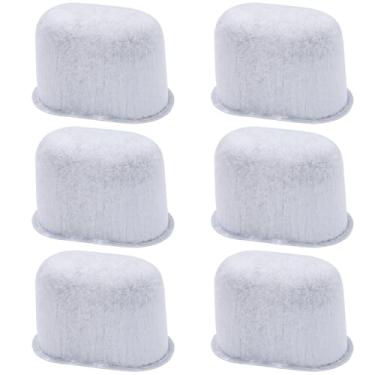 Imagem de mznowsea 6 filtros de água para cafeteira Cuisinart substituição de filtros de água de carvão vegetal, absorve efetivamente impurezas, melhora o sabor do café