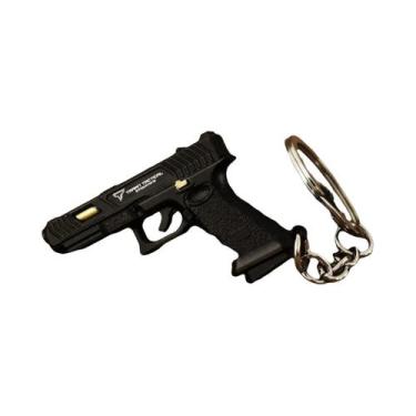 Imagem de Jogo para a Paz Pingente Mini Arma, Chaveiro Metal Liga, Melhor Presen