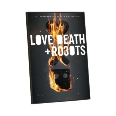 Imagem de Vintage Love Death Robots Temporada Desenhos Animados Animação Cartaze